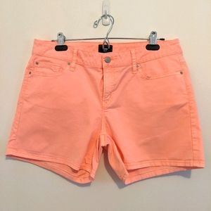 Coral/Neon GAP Khaki Shorts